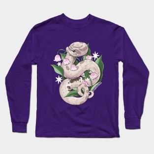 Lavender Hognose Snake with Lily of the Valley Long Sleeve T-Shirt